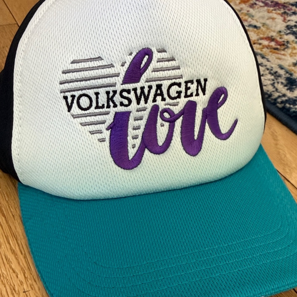 Volkswagen Driver Gear Love Hat with Teal and Purple Accents - Picture 7 of 8